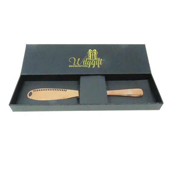 ROSEGOLD STAINLESS STEEL BUTTER SPREADER KNIFE - Picture 10 of 11